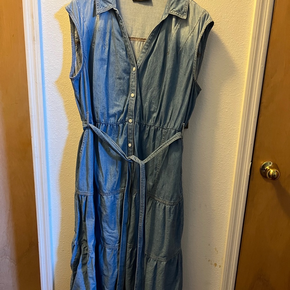 Lane Bryant Blue Denim Dress